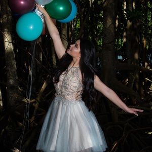 Dusty Blue Dress: Quinces / Prom/ Sweet 16